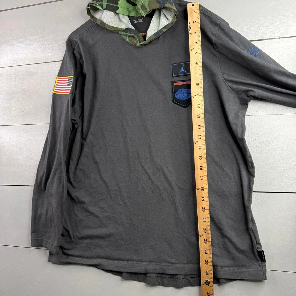 Jordan Florida Gators Hoodie Shirt Mens XL Charcoal Gray Military Camo